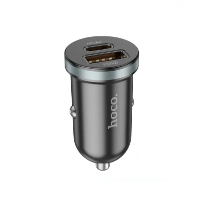 Picture of Hoco DZ19 PD30W+QC3.0 Dual Port Car Charger - Black