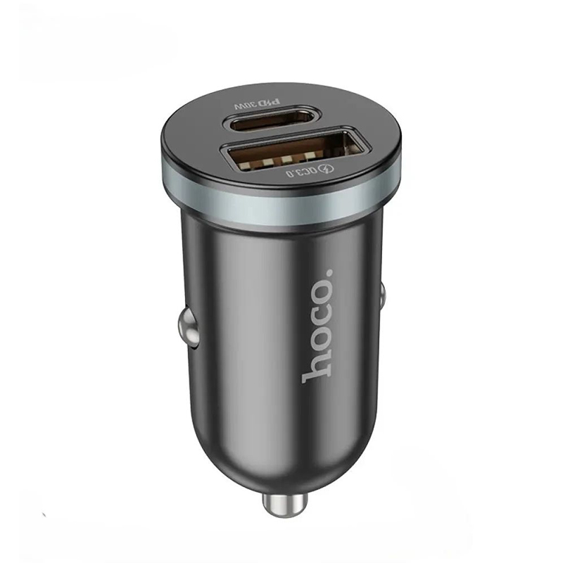 Picture of Hoco DZ19 PD30W+QC3.0 Dual Port Car Charger - Black