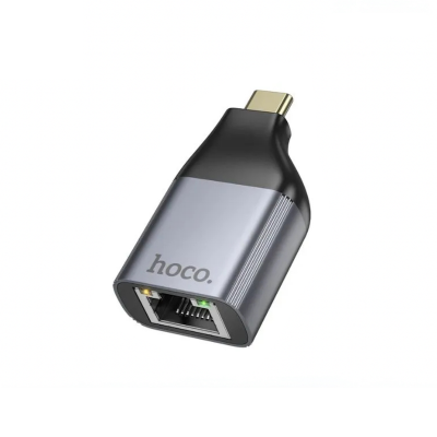 Picture of HOCO UA35 Type-C to RJ45 Adapter - Black