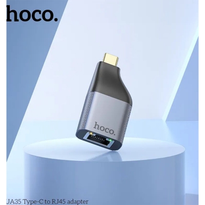Picture of HOCO UA35 Type-C to RJ45 Adapter - Black