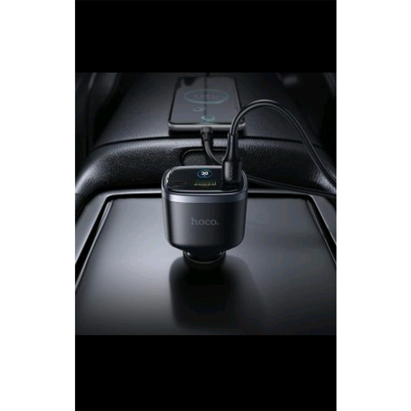 Picture of Hoco Z70 PD 93W Fast Display TFT Screen Car Charger - Black