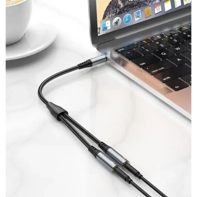 Picture of Hoco UPA21 Audio Adapter Cable For 3.5mm Female to 3.5mm 2 Male