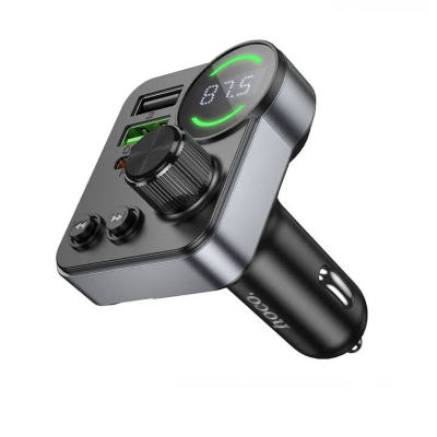 Picture of E86 Alegria 48W Dual Port Car Charger | 30W PD + QC3.0 | Bluetooth 5.4 FM Transmitter - Black