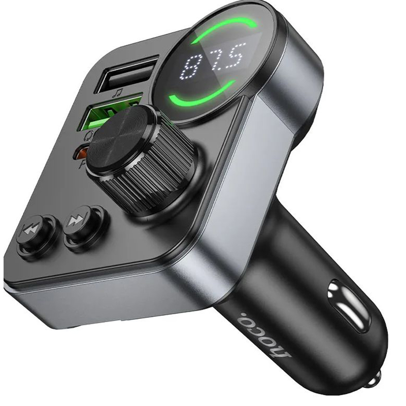 Picture of E86 Alegria 48W Dual Port Car Charger | 30W PD + QC3.0 | Bluetooth 5.4 FM Transmitter - Black