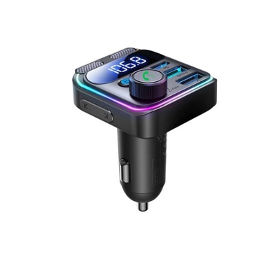 Picture of Joyroom JR-CCB01 81W Dual-Mic Car Wireless FM Transmitter - Black