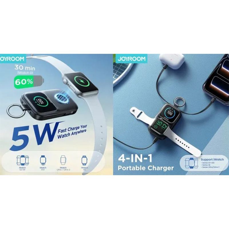 Picture of JOYROOM JR-W19 5000mAh Portable Watch Wireless Charger - Black
