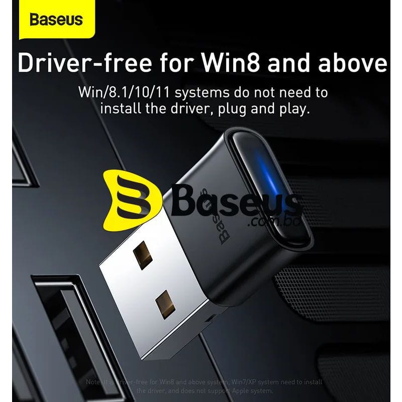Picture of Baseus BA04 Bluetooth Receiver Adapter (ZJBA000001) - Black
