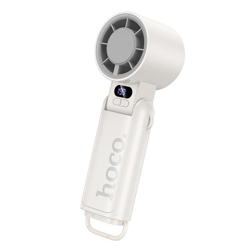 Picture of Hoco HX603 Foldable Portable Hand Fan – 3-Speed Rechargeable Personal Cooling for Bangladesh - White
