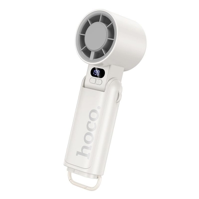 Picture of Hoco HX603 Foldable Portable Hand Fan – 3-Speed Rechargeable Personal Cooling for Bangladesh - White