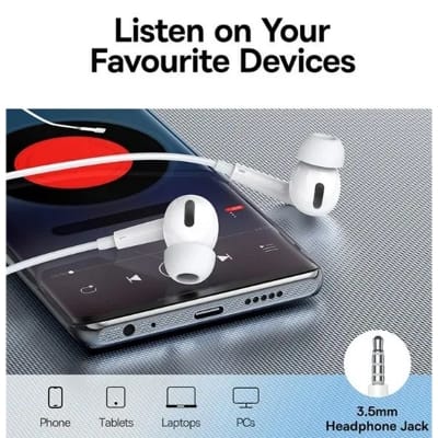 Picture of Baseus Encok H18 Wired Earphone - White