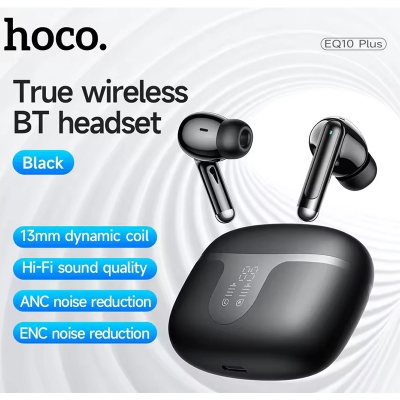 Picture of EQ10 Plus Harmony True Wireless Earbuds | ANC+ENC Noise Reduction | 7-Hour Playtime - Black