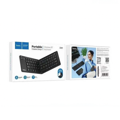 Picture of Hoco DI81 Portable Foldable Wireless Bluetooth Keyboard - Black
