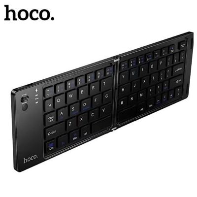 Picture of Hoco DI81 Portable Foldable Wireless Bluetooth Keyboard - Black