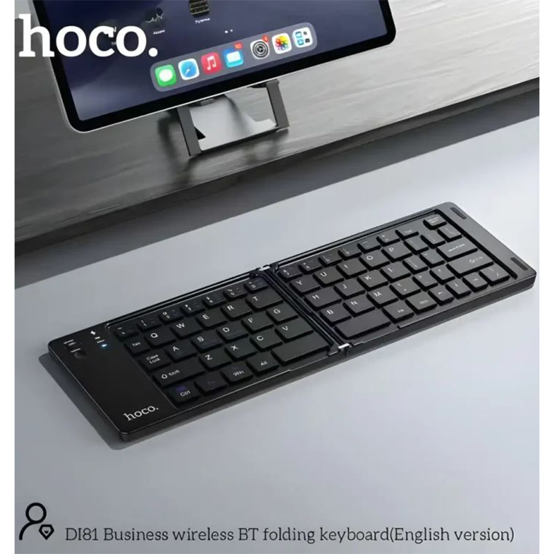Picture of Hoco DI81 Portable Foldable Wireless Bluetooth Keyboard - Black
