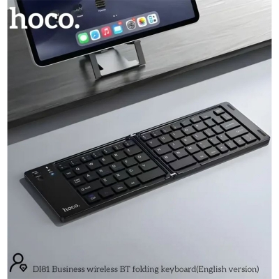 Picture of Hoco DI81 Portable Foldable Wireless Bluetooth Keyboard - Black