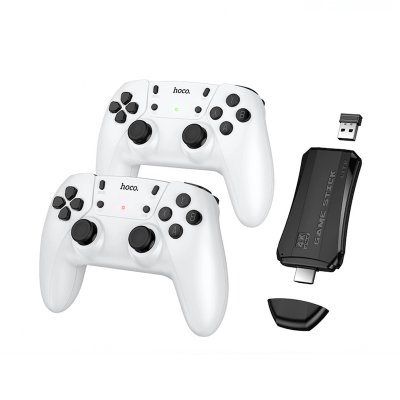 Picture of Hoco GA31 Wireless Gamepad Set – Two Controllers + HDMI Game Box for TV & PC - White