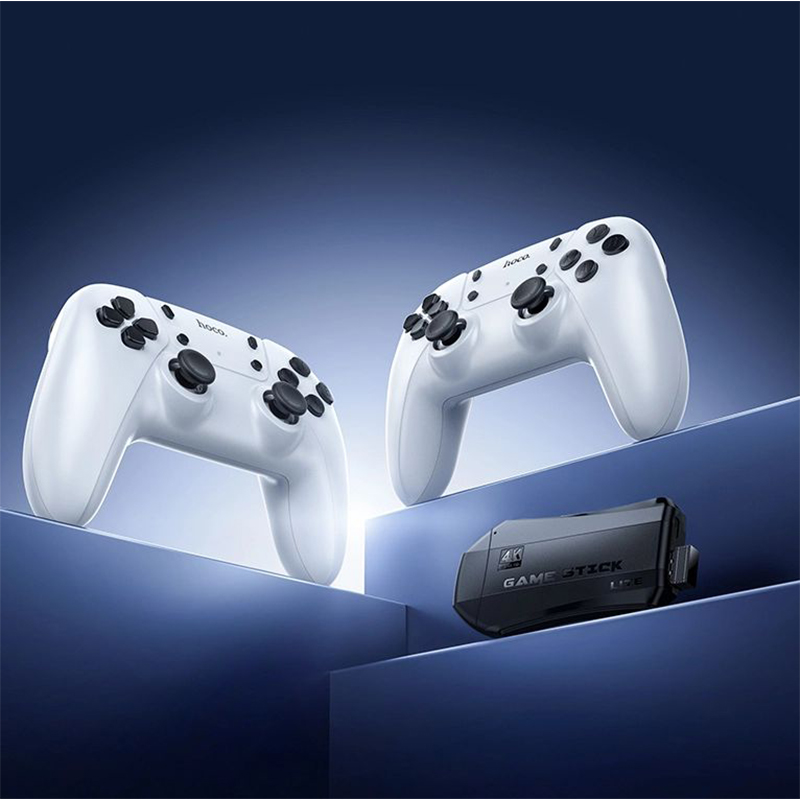 Picture of Hoco GA31 Wireless Gamepad Set – Two Controllers + HDMI Game Box for TV & PC - White