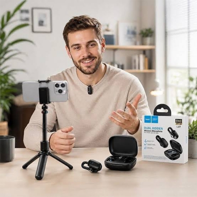 Picture of HOCO L27 Type-C Hidden Wireless Microphone - Black