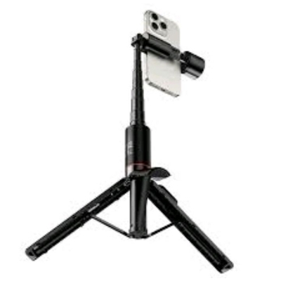 Picture of Hoco DYY02 Rotating Folding Selfie Stick with Fill Light - Black