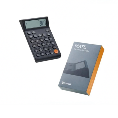 Picture of Kaco MATE 12 Digit Large Screen Electronic Calculator - Black