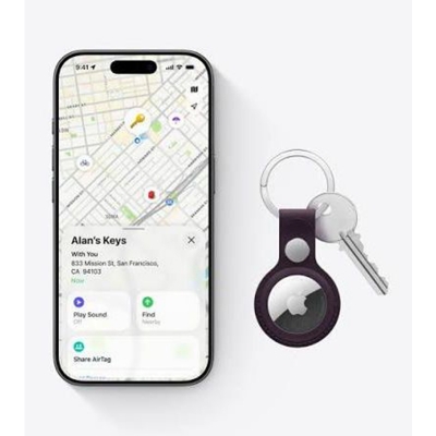 Picture of Apple AirTag Anti Lost Alarm Theft Device 4 Pack - White