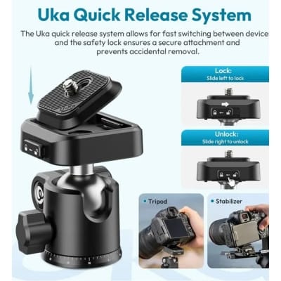 Picture of Ulanzi TT53 1.8M Traveler Uka Tripod Lightweight Tripod - Black