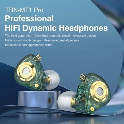 Picture of TRN MT1 Pro HiFi Dynamic In-Ear Earphone Bass Sports Music Headset - Black
