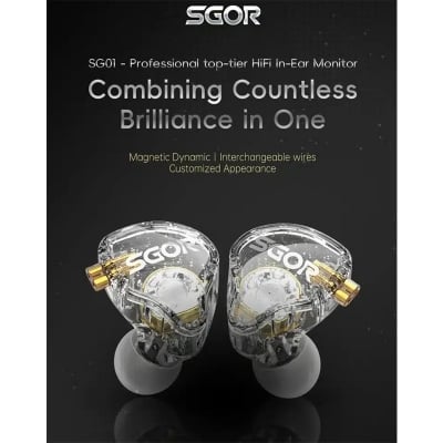 Picture of SGOR SG01 HiFi In-Ear Monitor Earphone - White