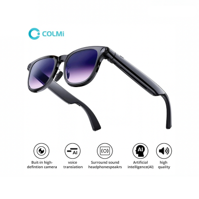 Picture of Colmi A2 Intelligence Sunglass with dual-Mic ANC & 8MP HD Camera - Black