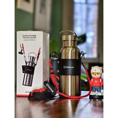 Picture of OnePlus Portable Thermal Cup Set Premium Stainless-Steel | 500ml Leak-Resistant - Silver