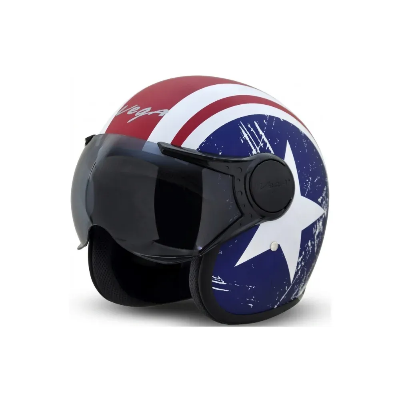 Picture of Vega Jeet M Blue Stear Helmet-L