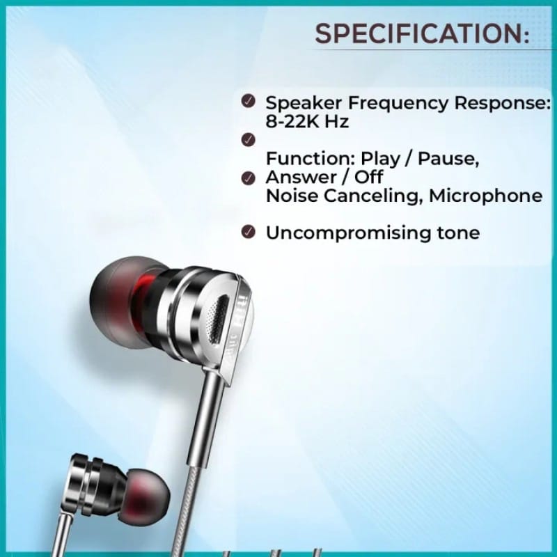 Picture of QKZ DM9 Hi‑Fi Metal Earphones - Black