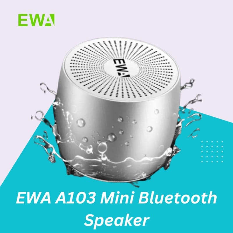 Picture of EWA A103 Mini Bluetooth Speaker With HD Sound And Bass - Grey