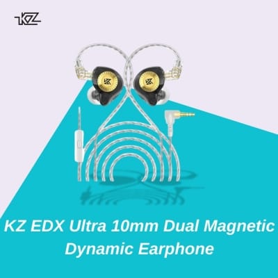 Picture of KZ EDX Ultra 10mm Dual Magnetic Dynamic Earphone - Black