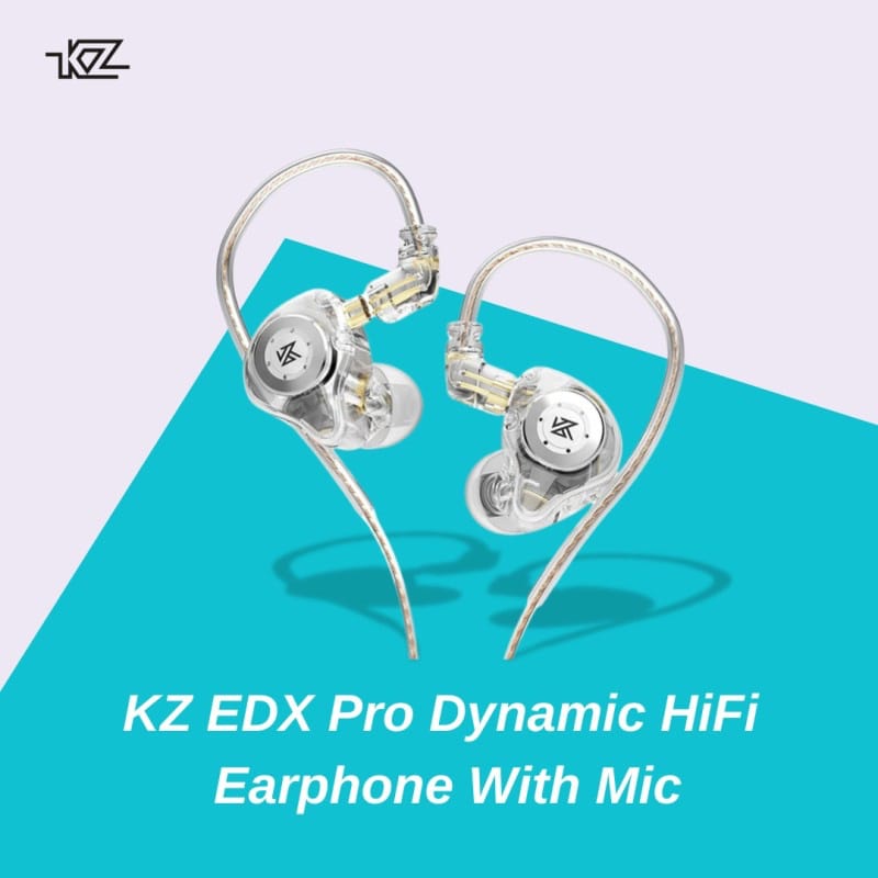 Picture of KZ EDX Pro Dynamic HiFi Earphone With Mic - Black
