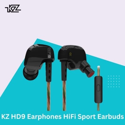 Picture of KZ HD9 Earphones HiFi Sport Earbuds - Black