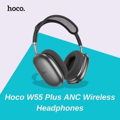 Picture of Hoco W55 Plus ANC Wireless Headphones - Silver