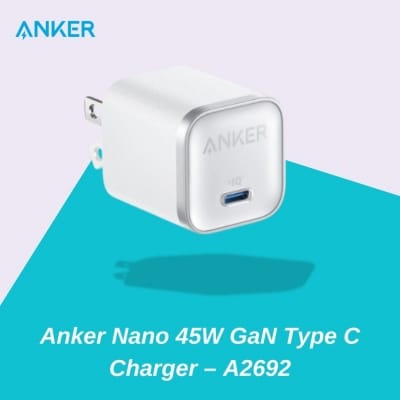 Picture of Anker Nano 45W GaN Type C Charger – A2692 - White