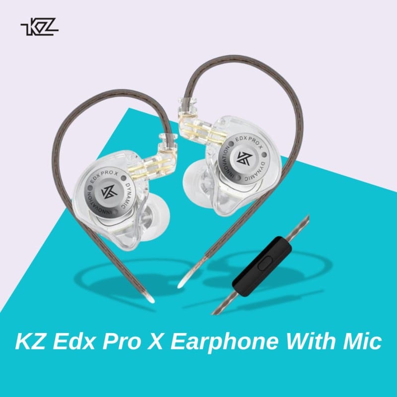 Picture of KZ Edx Pro X Earphone With Mic - Ash Grey