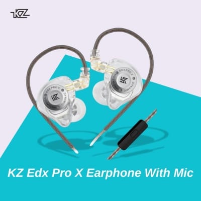 Picture of KZ Edx Pro X Earphone With Mic - Ash Grey