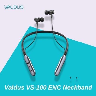 Picture of Valdus VS-100 ENC Neckband with Vibration & Magnetic On/Off - Black