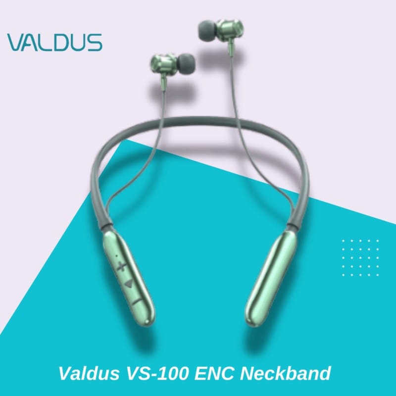 Picture of Valdus VS-100 ENC Neckband with Vibration & Magnetic On/Off - Black