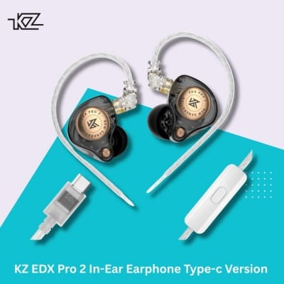 Picture of  KZ EDX PRO 2 TYPE C Upgraded Super Linear Dynamic Driver - Black