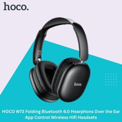 Picture of HOCO W73 Folding Bluetooth 6.0 Hearphons Over the Ear App Control Wireless Hifi Headsets - Black