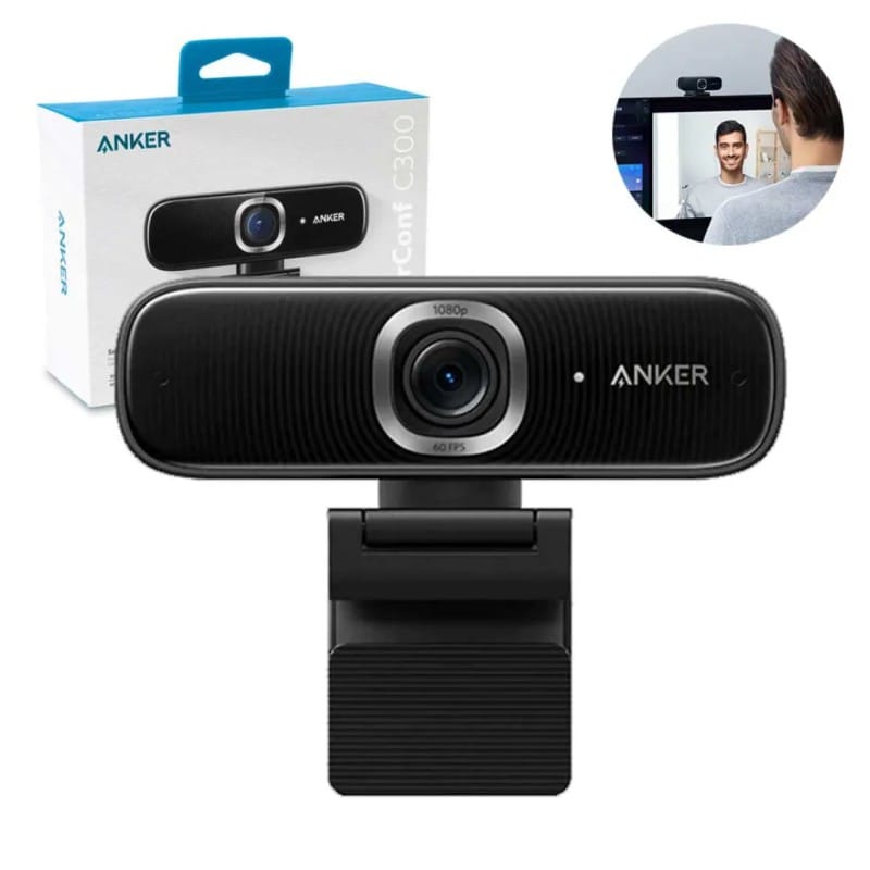Picture of Anker PowerConf C300 Smart FHD Webcam Camera - Black