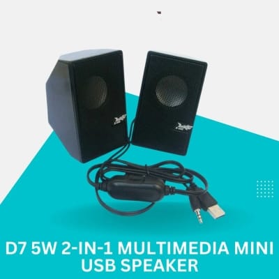 Picture of original D7 5W 2-in-1 Multimedia Mini USB Speaker - Black