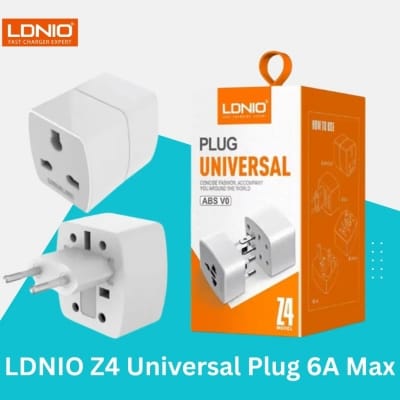 Picture of LDNIO Z4 Universal Plug 6A Max- Time Square - Size-One Size, Off White