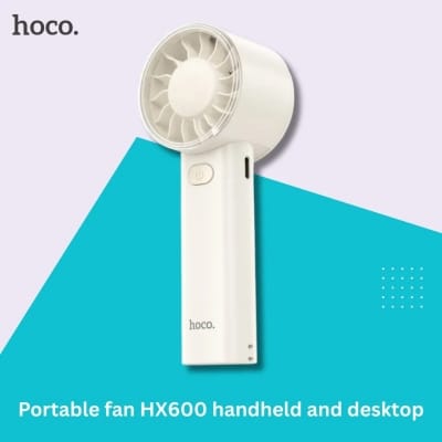 Picture of Hoco HX600 Portable Handheld Fan - White
