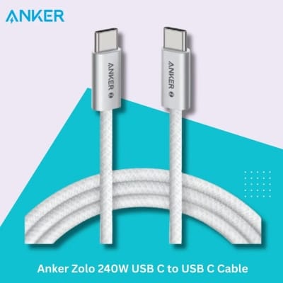 Picture of Anker Zolo 240W USB C to USB C Cable - White