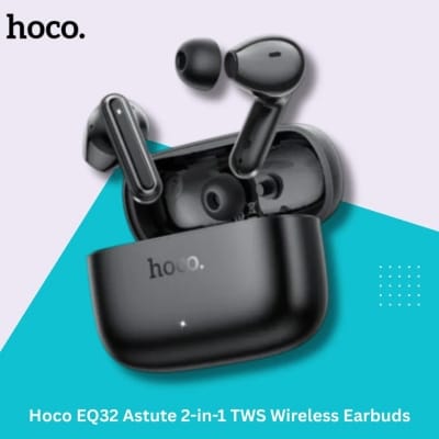Picture of Hoco EQ32 Astute 2-in-1 TWS Wireless Earbuds - Black
